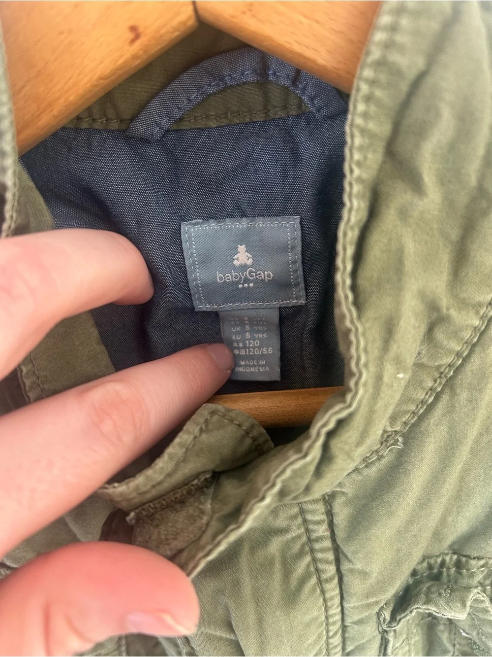 Baby Gap toddler 5Y Olive Green Utility Field Jacket Military Cargo Coat
